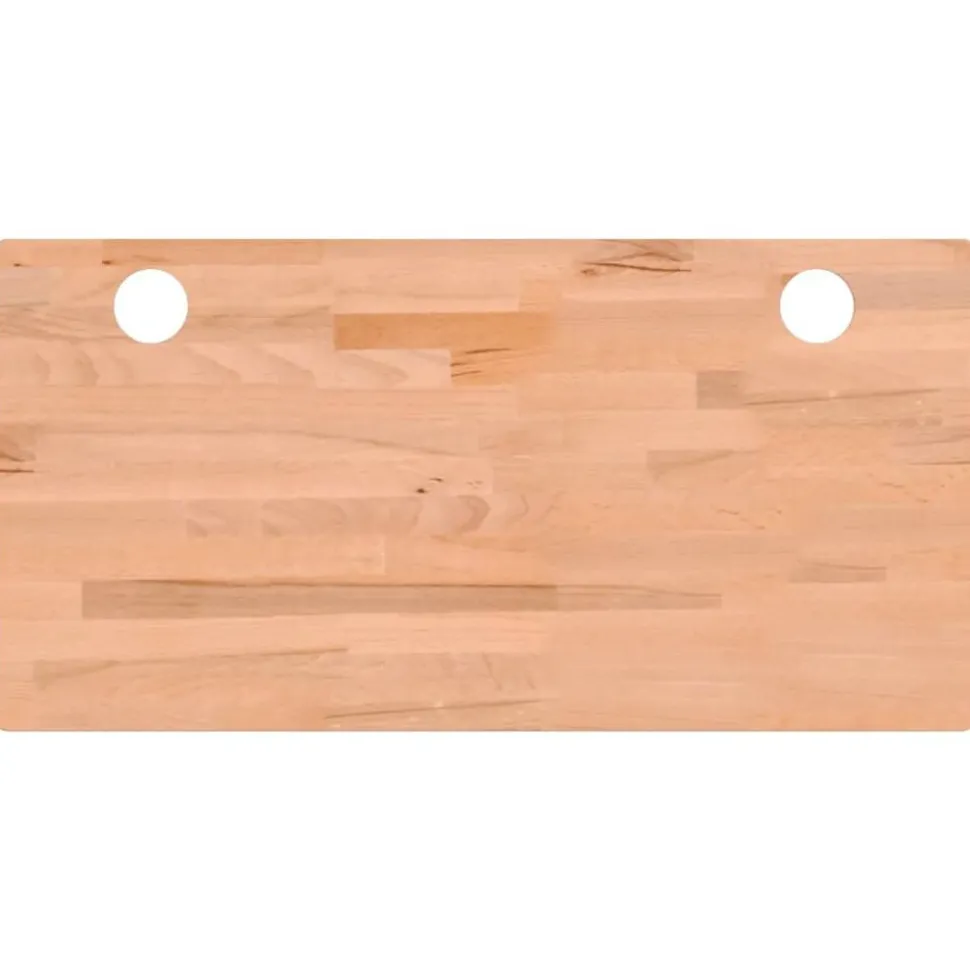 vidaXL Bureaublad 100x50x1,5 cm massief beukenhout