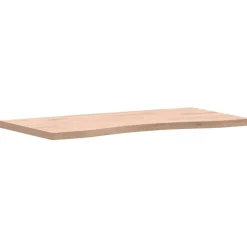 vidaXL Bureaublad 80x(36-40)x2,5 cm massief beukenhout