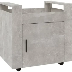 vidaXL Bureaukastje 60x45x60 cm bewerkt hout betongrijs