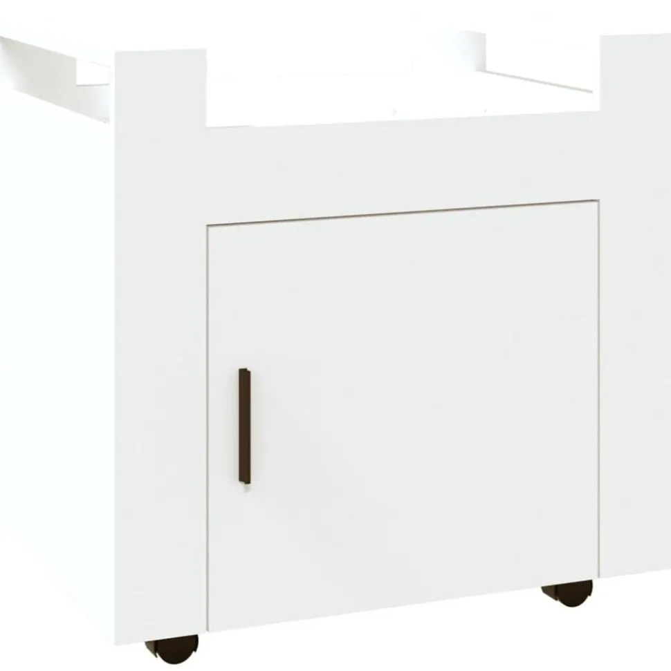 vidaXL Bureaukastje 60x45x60 cm bewerkt hout wit