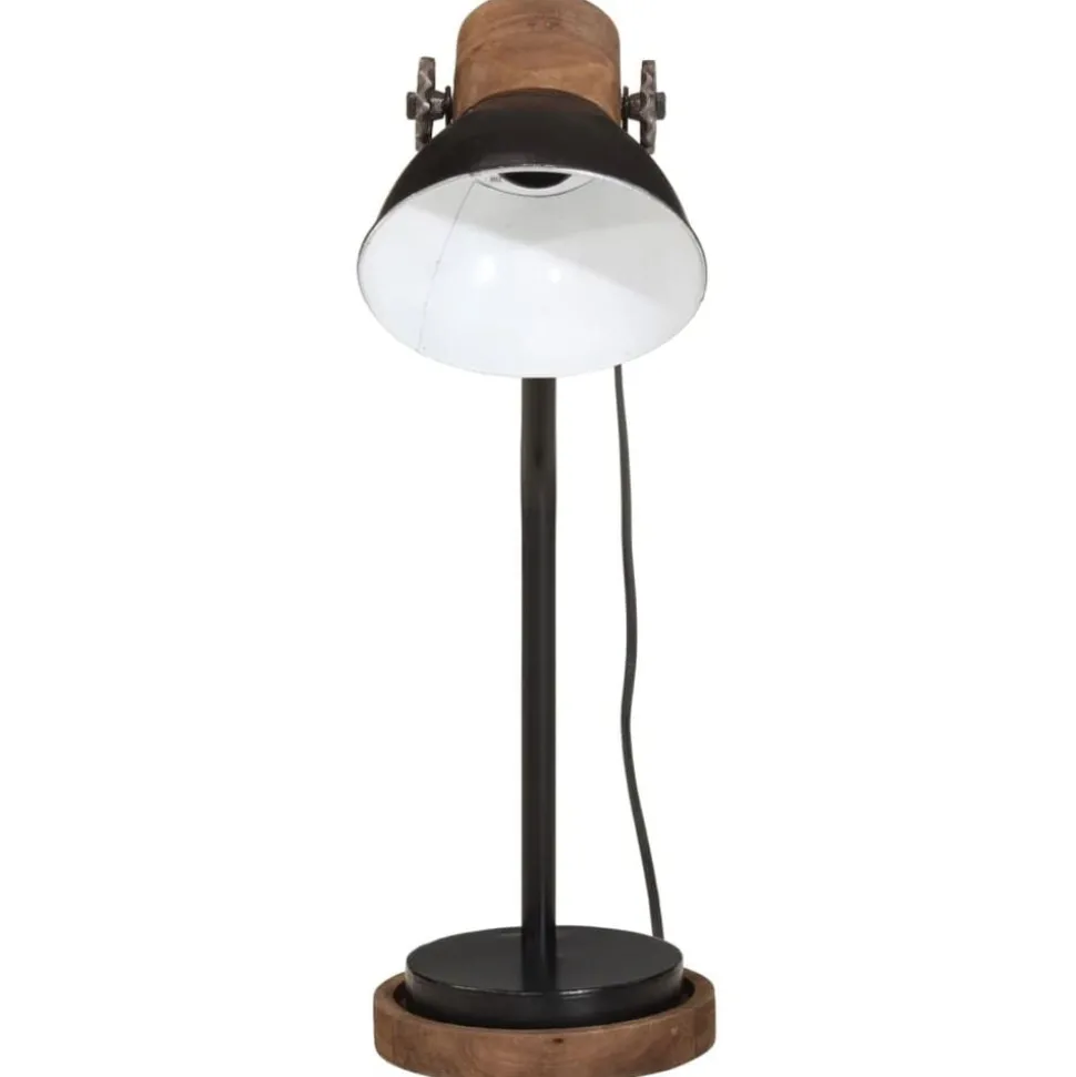vidaXL Bureaulamp 25 W E27 18x18x60 cm zwart