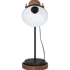 vidaXL Bureaulamp 25 W E27 17x17x50 cm zwart