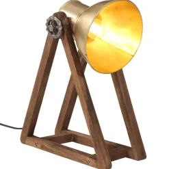 vidaXL Bureaulamp 25 W E27 30x17x40 cm antiek messingkleurig
