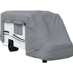 vidaXL Camperhoezen 570x235x275 cm vliesvlies grijs