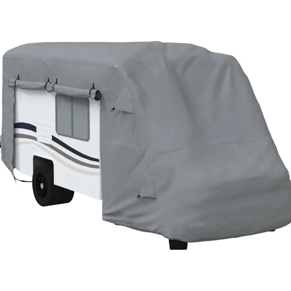 vidaXL Camperhoezen 570x235x275 cm vliesvlies grijs