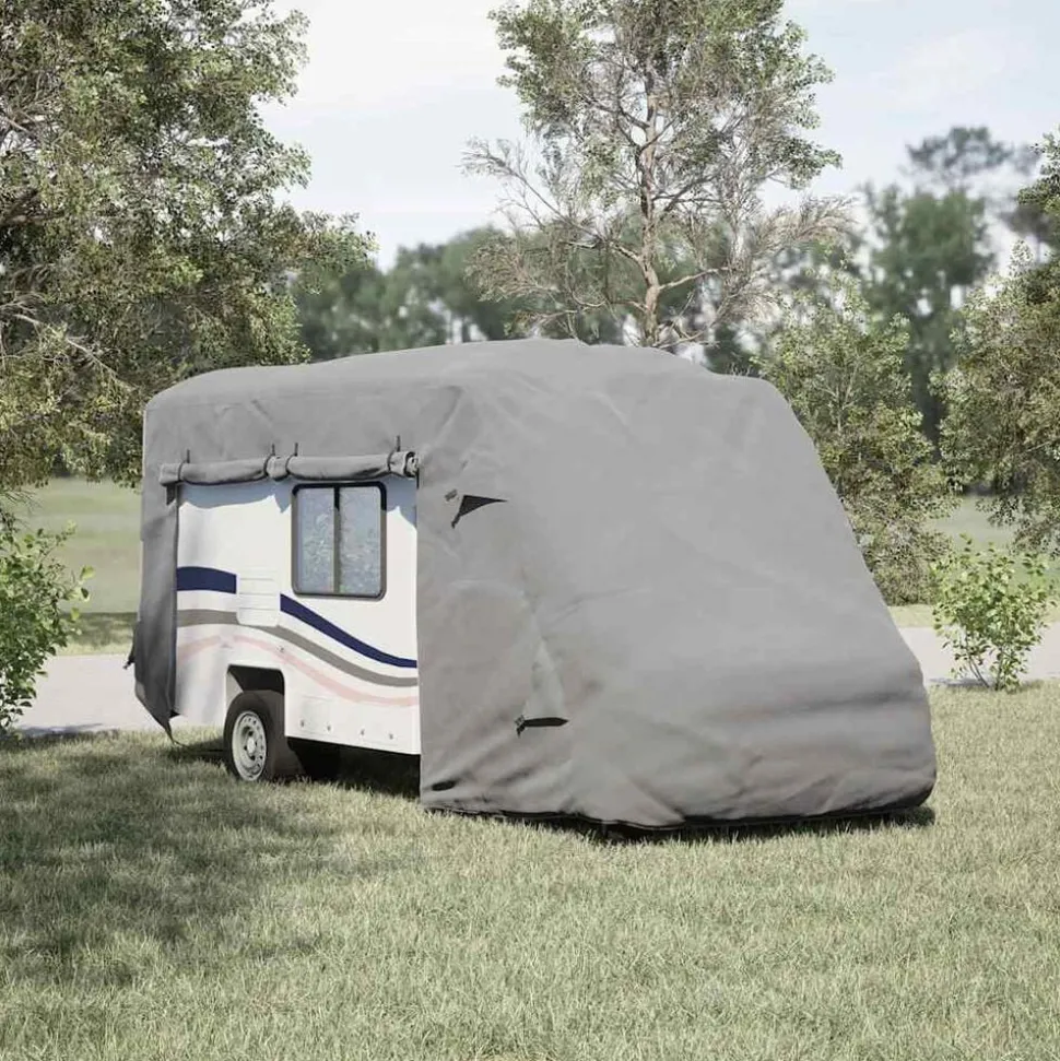 vidaXL Camperhoezen 570x235x275 cm vliesvlies grijs