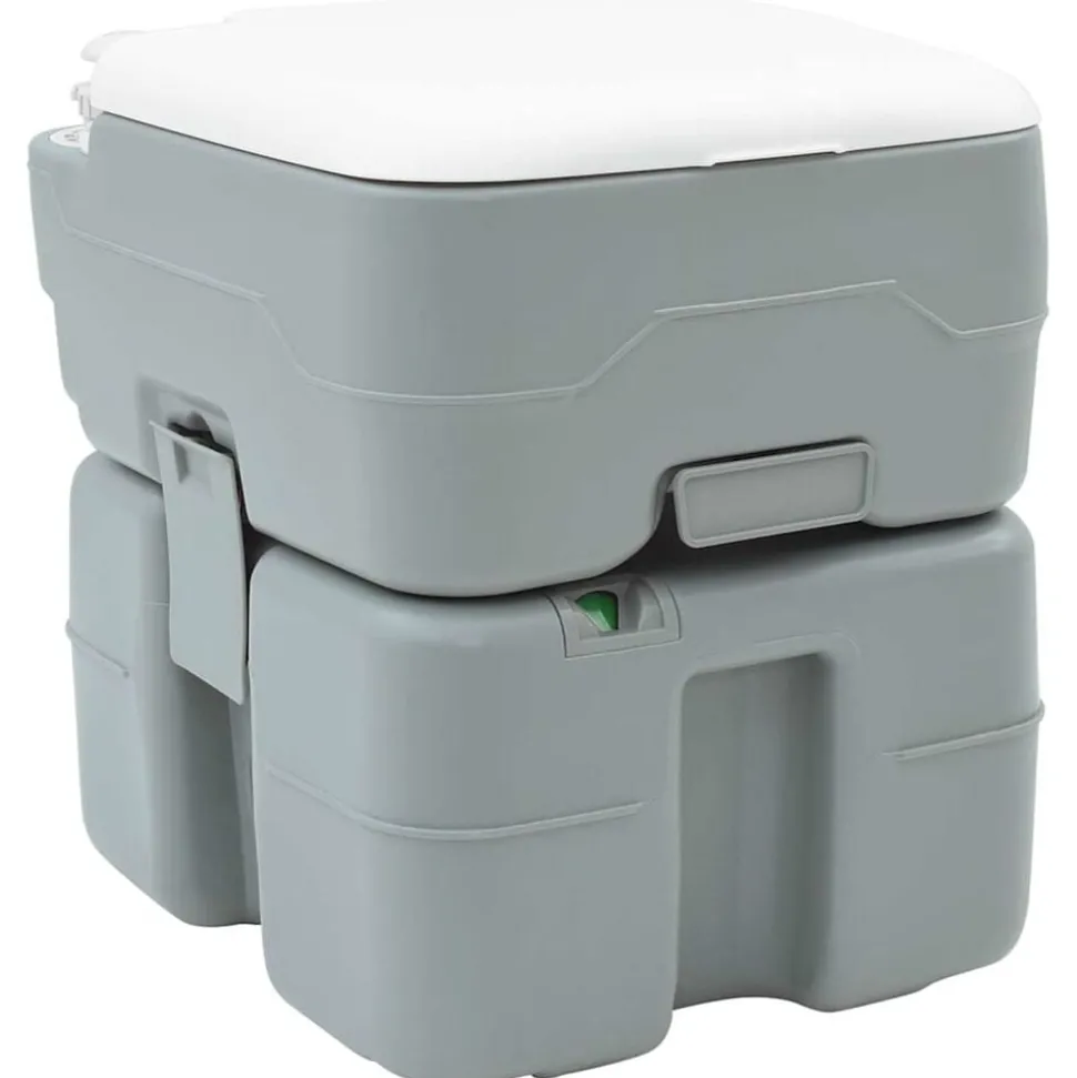 vidaXL Camping Toilet Grijs 41,5 x 36,5 x 42 cm
