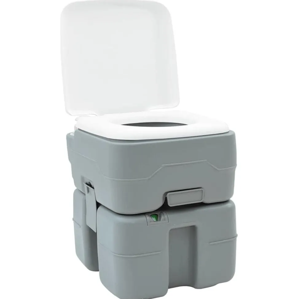 vidaXL Camping Toilet Grijs 41,5 x 36,5 x 42 cm
