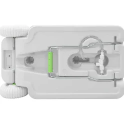 vidaXL Campinghandwasstand met wielen Grijs 72 x 42 x 103 cm