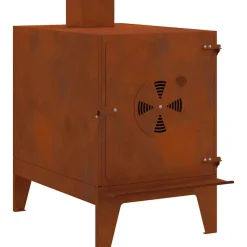 vidaXL Campingkachel 35x50x60 cm cortenstaal