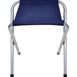 vidaXL Campingset inklapbaar en verstelbaar 120x60 cm aluminium
