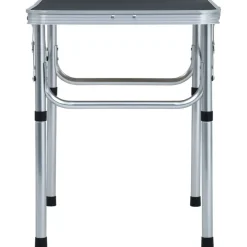 vidaXL Campingtafel inklapbaar 60x45 cm aluminium grijs