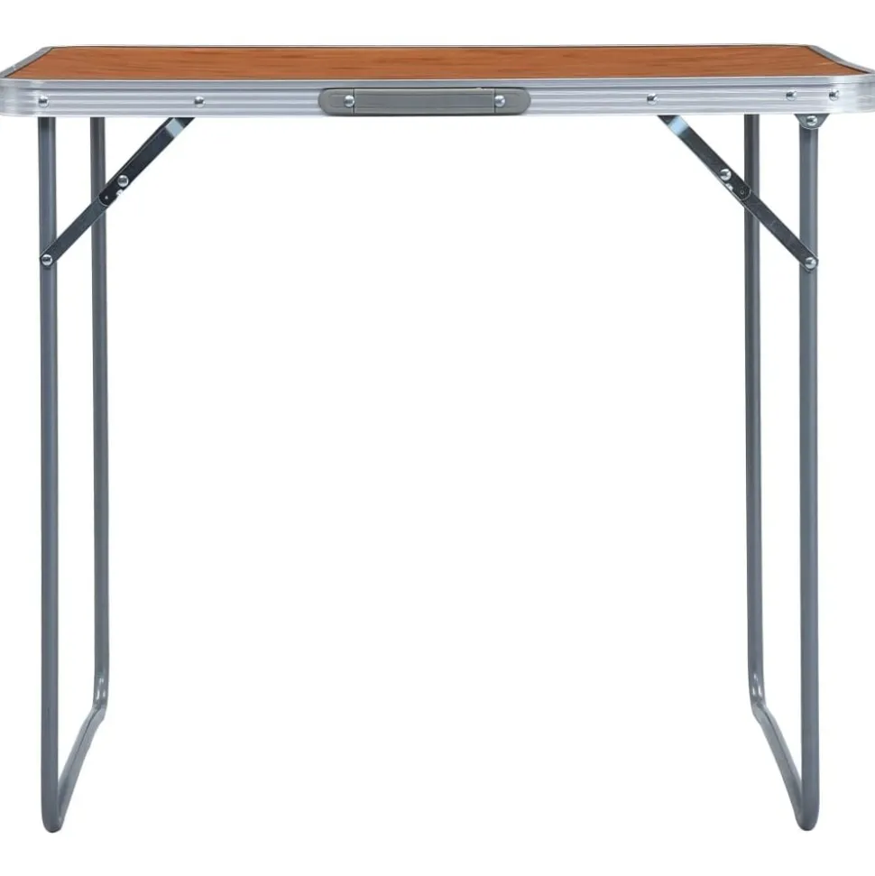 vidaXL Campingtafel inklapbaar met metalen frame 80x60 cm