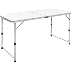 vidaXL Campingtafel inklapbaar en verstelbaar 120x60 cm aluminium