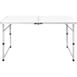 vidaXL Campingtafel inklapbaar en verstelbaar 120x60 cm aluminium