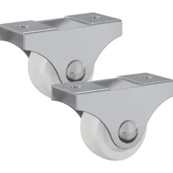 vidaXL Caster 2 pcs Wit 42 x 11,5 x 29 mm IJzer