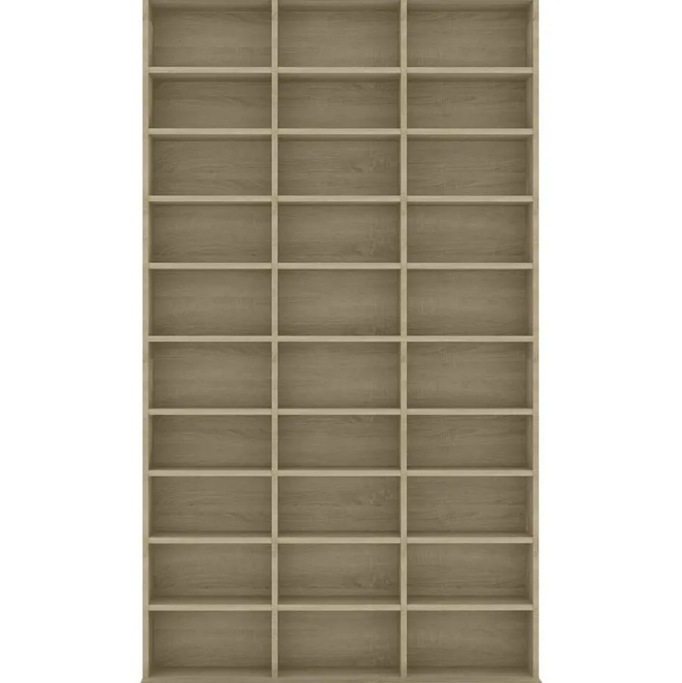 vidaXL Cd-kast 102x23x177,5 cm bewerkt hout sonoma eikenkleurig