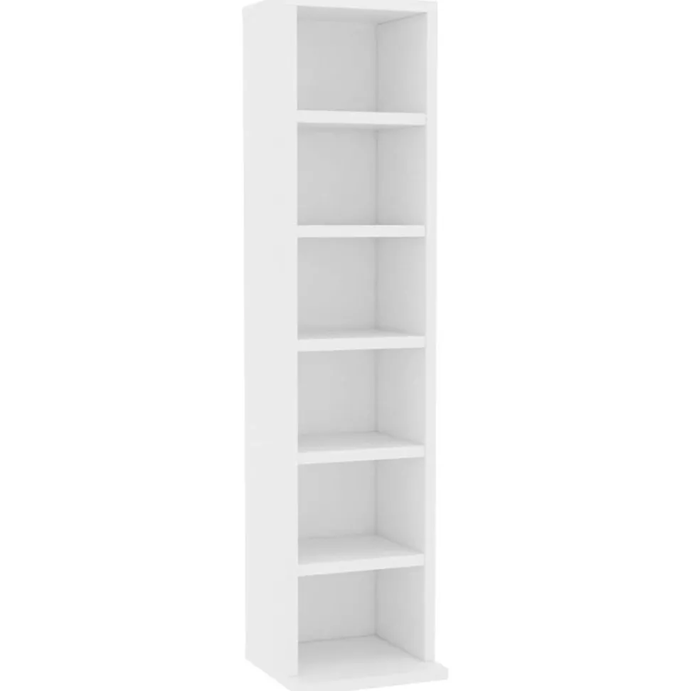 vidaXL Cd-kast 21x20x88 cm bewerkt hout wit