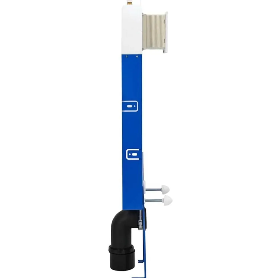 vidaXL Cisterna Frame met opslag Wit 50 x 8 x 131 cm Staal