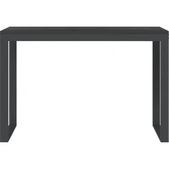 vidaXL Computerbureau 110x60x73 cm spaanplaat zwart