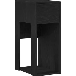 vidaXL Computertorenstandaard met lade 30x44x74 cm zwart