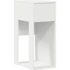 vidaXL Computertorenstandaard met lade 30x44x74 cm wit