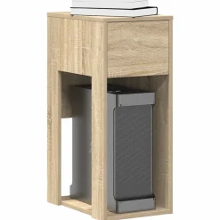 vidaXL Computertorenstandaard met lade 30x44x74 cm sonoma eikenkleurig
