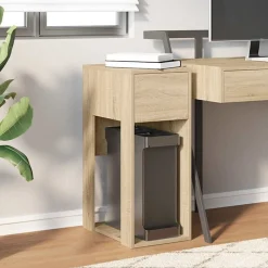 vidaXL Computertorenstandaard met lade 30x44x74 cm sonoma eikenkleurig