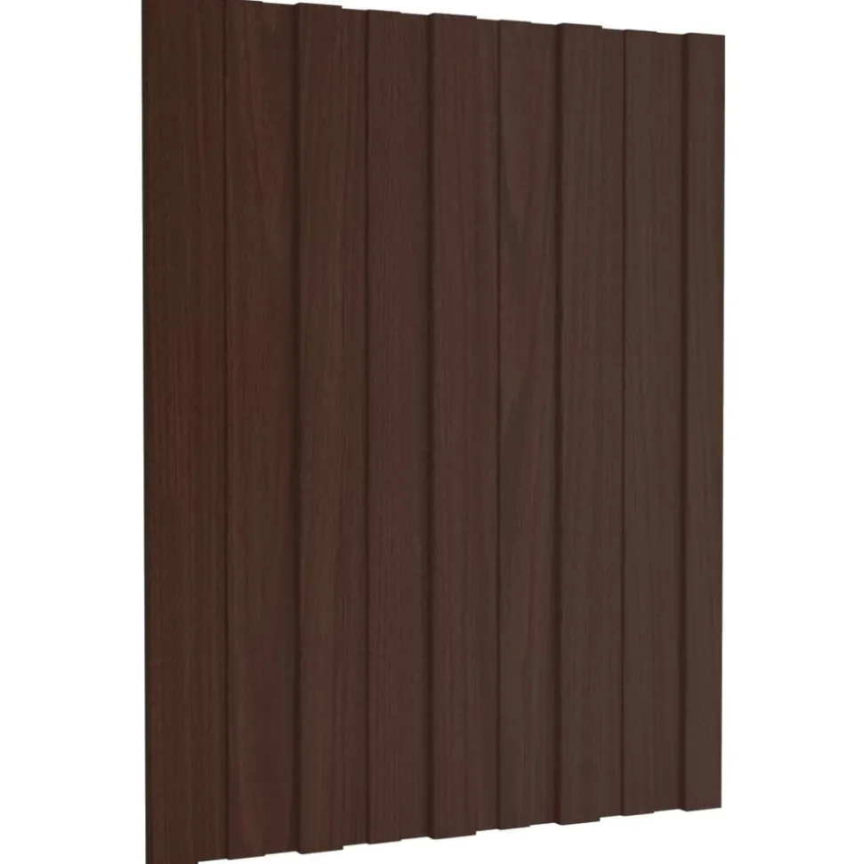 vidaXL Dakpaneel 12 pcs Bruin 60 x 45 cm Gegalvaniseerd staal