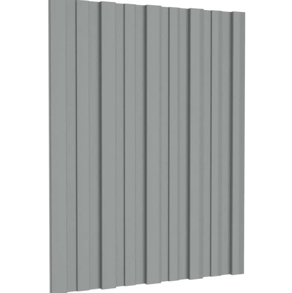 vidaXL Dakpaneel 12 pcs Grijs 60 x 45 cm Gegalvaniseerd staal