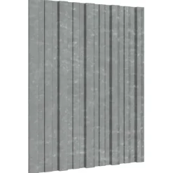 vidaXL Dakpaneel 36 pcs Zilver 60 x 45 cm Gegalvaniseerd staal