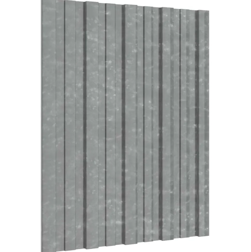 vidaXL Dakpaneel 36 pcs Zilver 60 x 45 cm Gegalvaniseerd staal