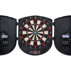 vidaXL Dartbord elektrisch met darts polypropeen zwart
