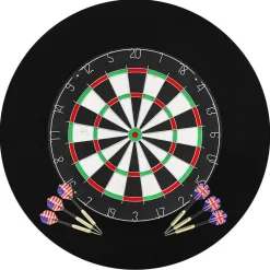 vidaXL Dartbord professioneel met 6 darts en surround sisal