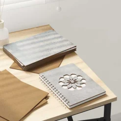 vidaXL Decorpanelen 12 pcs Beton Grijs 15 x 21 x 0.27 cm Bewerkt hout