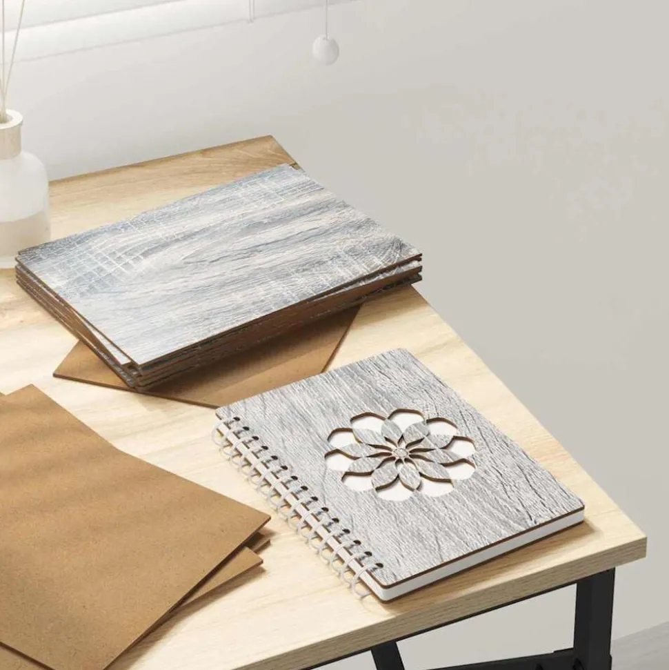 vidaXL Decorpanelen 12 pcs Grijs Sonoma 15 x 21 x 0.27 cm Bewerkt hout