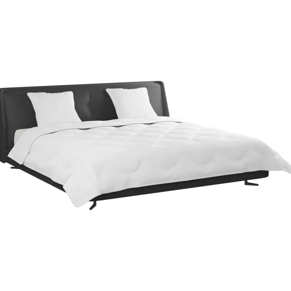 vidaXL Dekbed met kussen 3 pcs Wit Microfibre