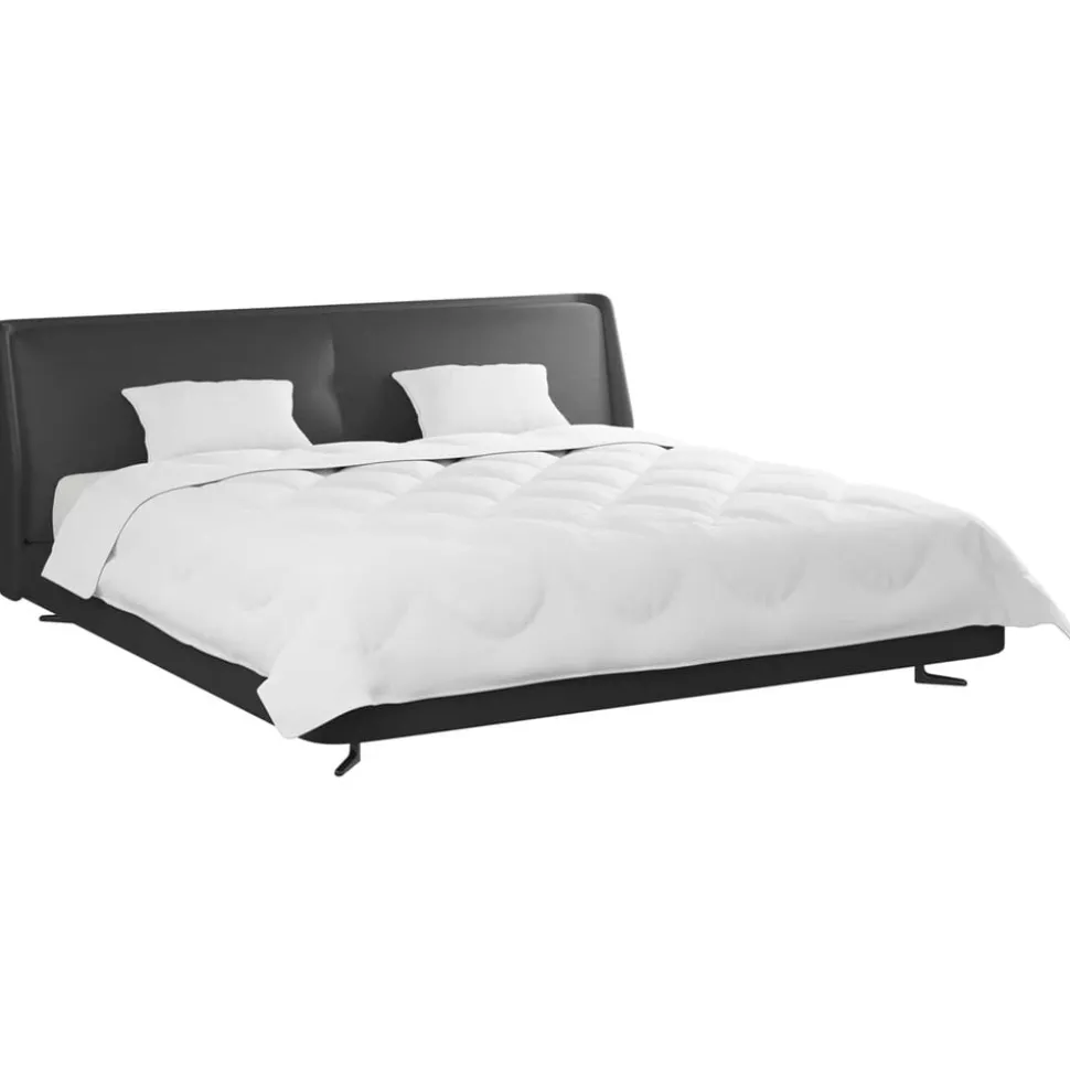 vidaXL Dekbed met kussen 3 pcs Wit Microvezel