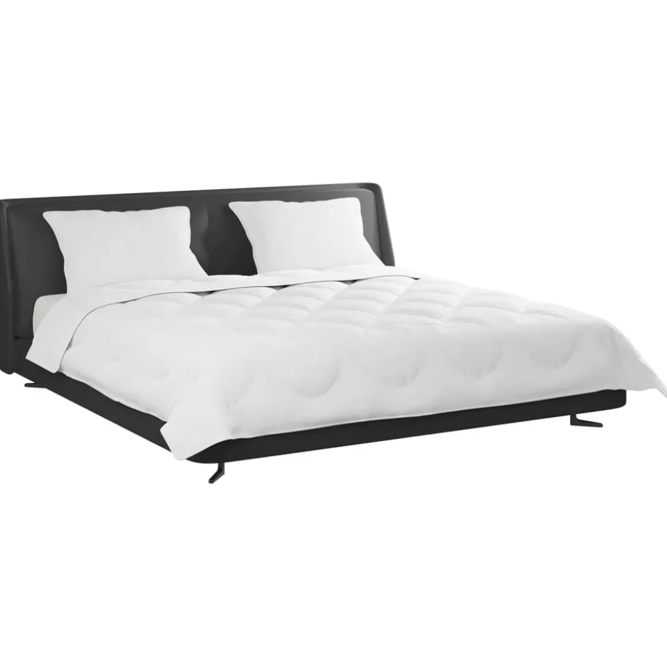vidaXL Dekbed met kussen 3 pcs Wit Microfibre
