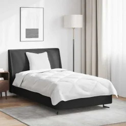 vidaXL Dekbed met kussen 2 pcs Wit Microvezel