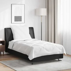 vidaXL Dekbed met kussen 2 pcs Wit Microvezel