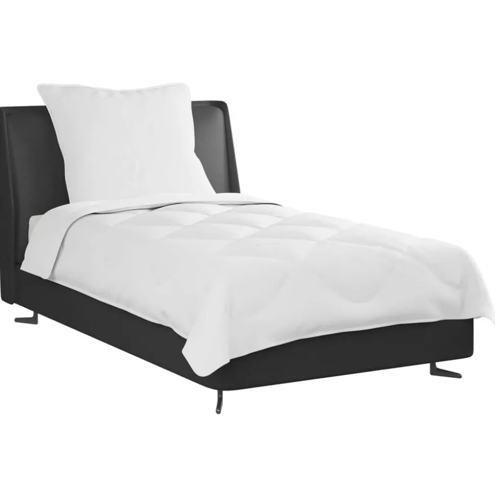 vidaXL Dekbed met kussen 2 pcs Wit Microvezel