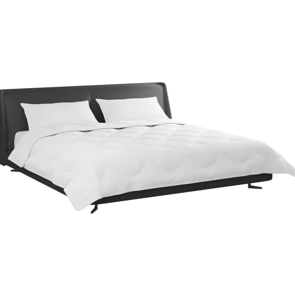 vidaXL Dekbed met kussen 3 pcs Wit Microfibre