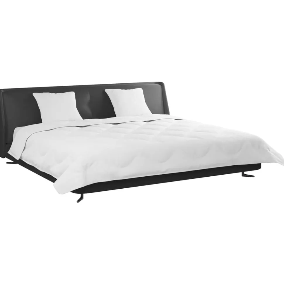 vidaXL Dekbed met Kussens 3 pcs Wit Microfiber en Dons Feather