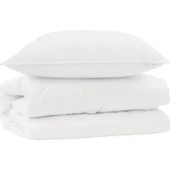 vidaXL Dekbed Set met kussen 2 pcs Wit Microfibre