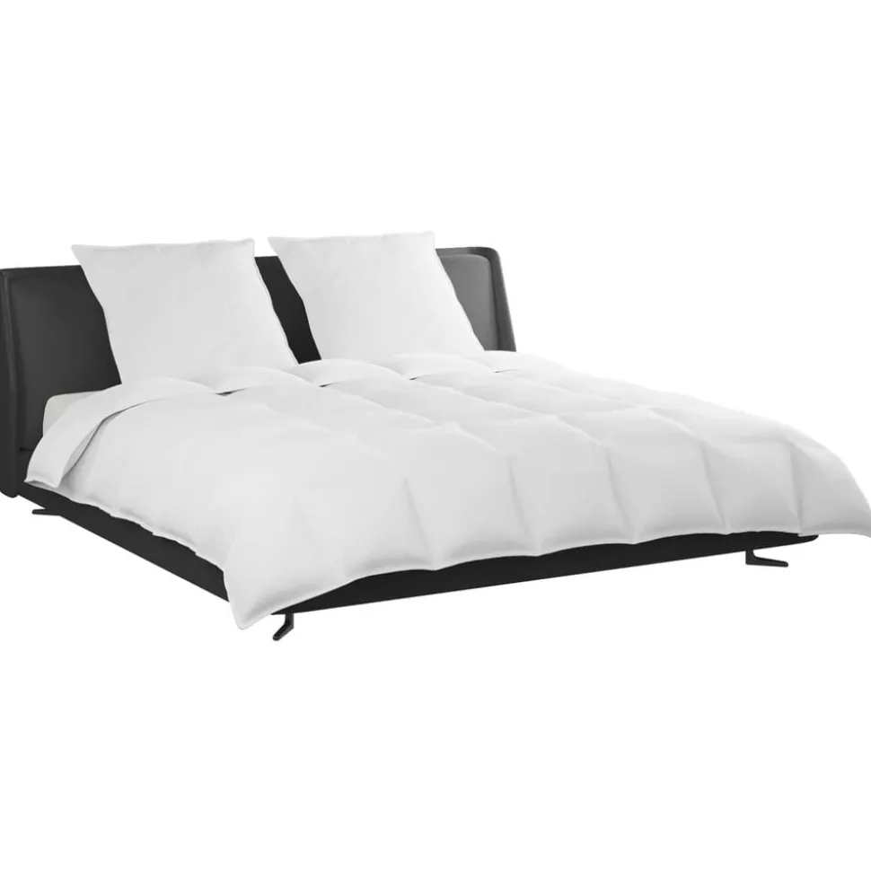 vidaXL Dekbed Set met kussen 3 pcs Wit Donsveertjes