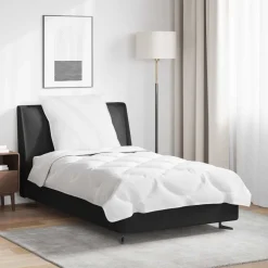 vidaXL Dekbed Set met kussen 2 pcs Wit Microfibre