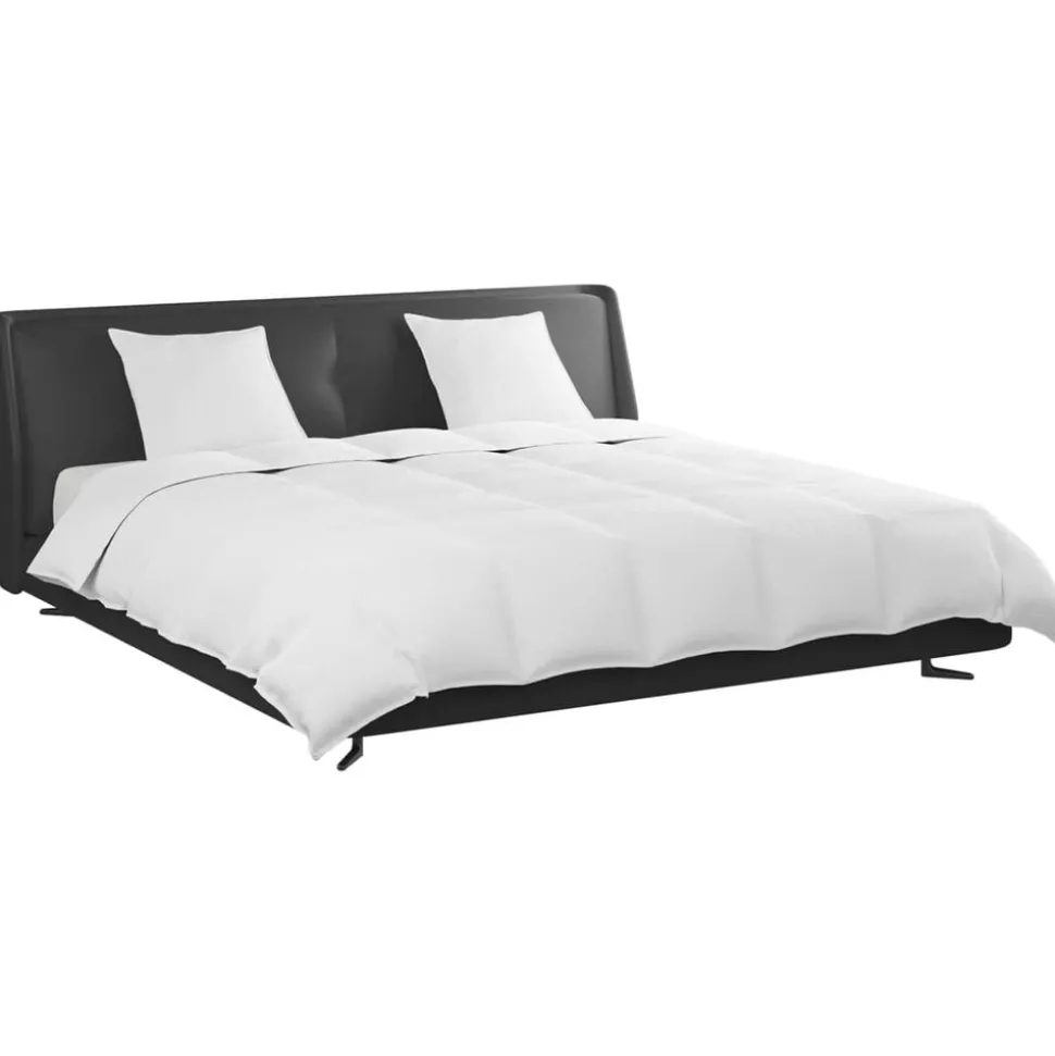 vidaXL Dekbed Set met kussen 3 pcs Wit Donsveertjes