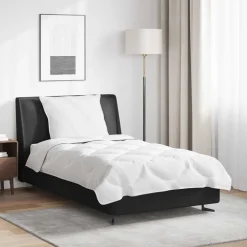 vidaXL Dekbed Set met kussen 2 pcs Wit Microfibre