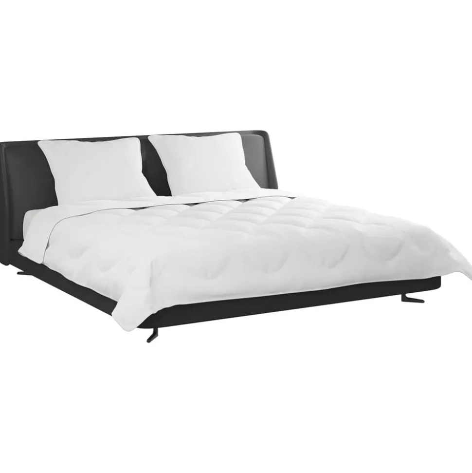 vidaXL Dekbed Set met kussen 3 pcs Wit Microfiber en Dons Feather